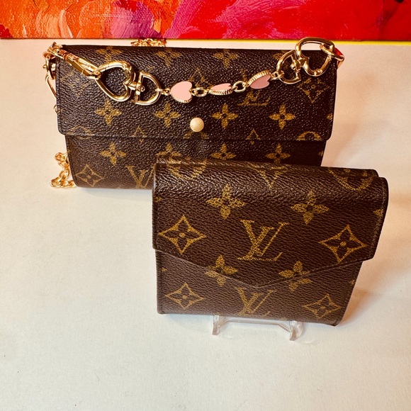 Louis Vuitton Monogram Bundel Saraha wallet and Elise web of two - Picture 11 of 13